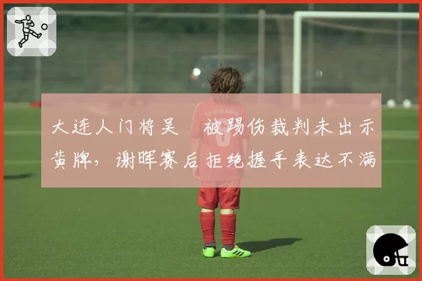 大连人门将吴龑被踢伤裁判未出示黄牌，谢晖赛后拒绝握手表达不满